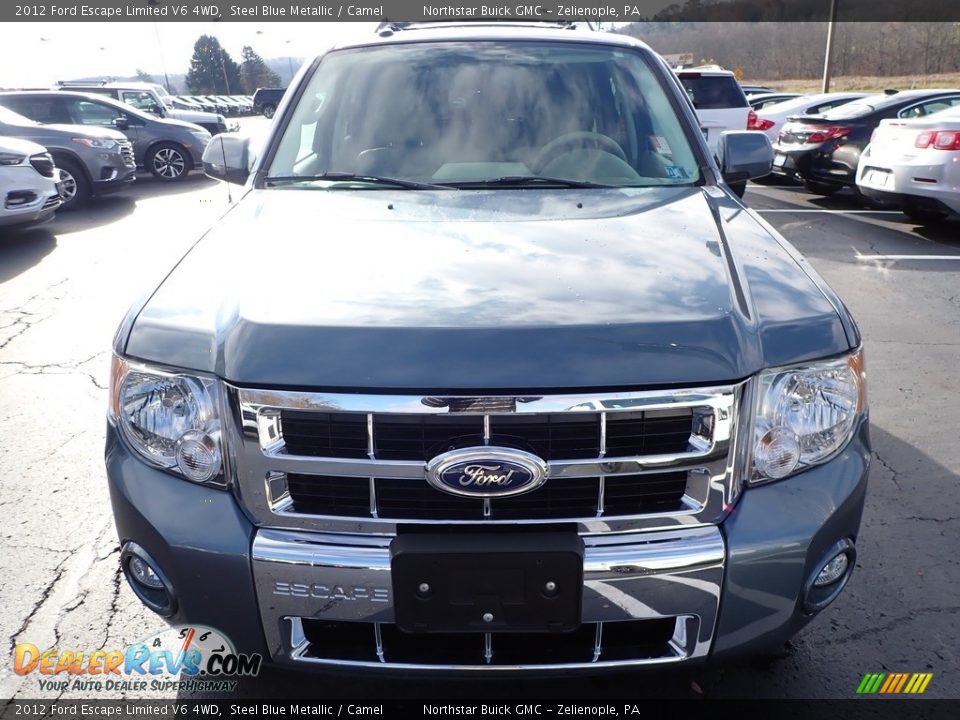 2012 Ford Escape Limited V6 4WD Steel Blue Metallic / Camel Photo #3