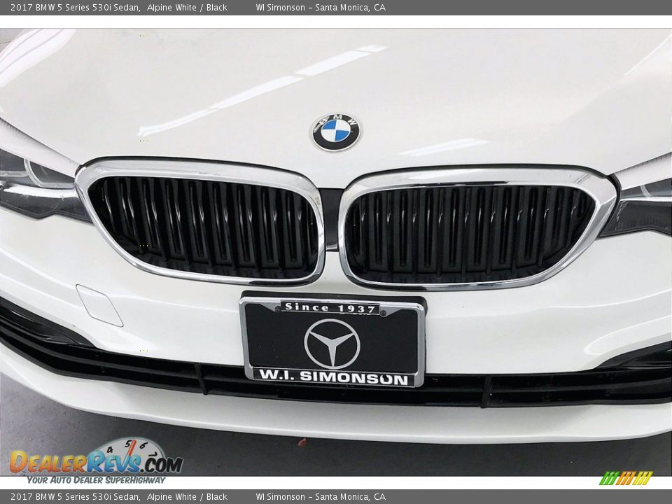 2017 BMW 5 Series 530i Sedan Alpine White / Black Photo #29