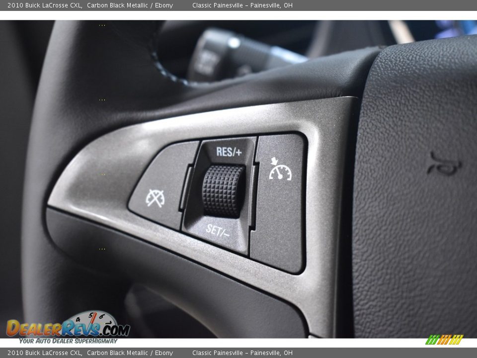 2010 Buick LaCrosse CXL Carbon Black Metallic / Ebony Photo #15