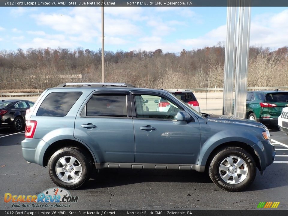 2012 Ford Escape Limited V6 4WD Steel Blue Metallic / Camel Photo #5