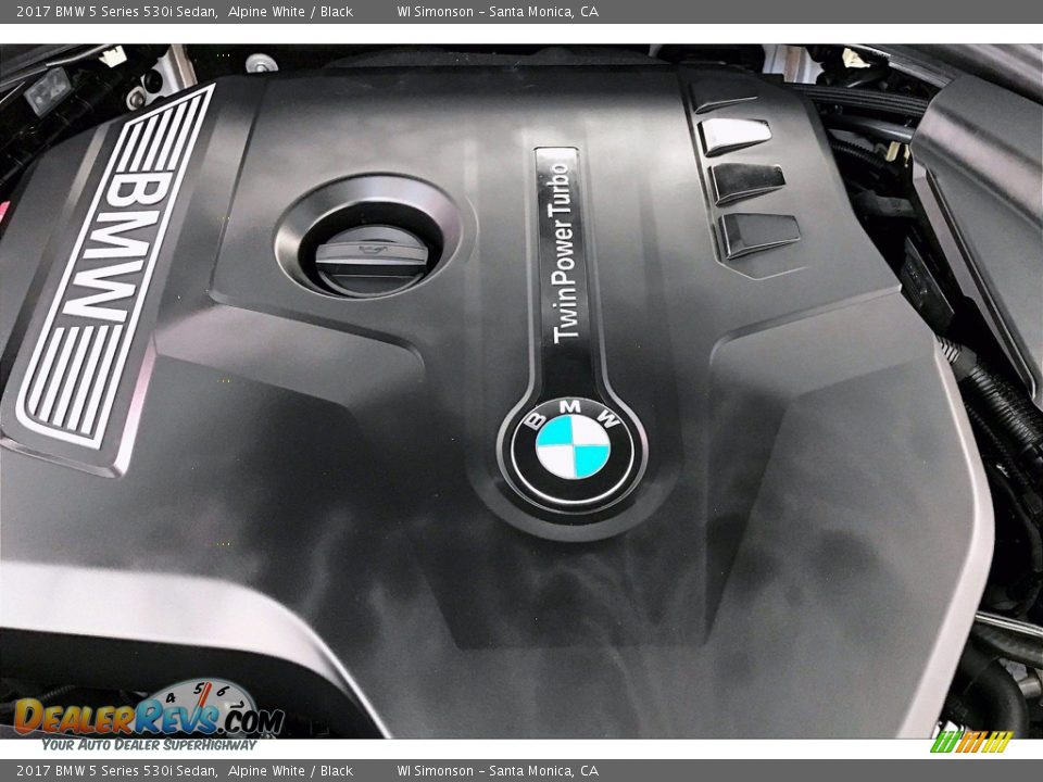 2017 BMW 5 Series 530i Sedan Alpine White / Black Photo #31