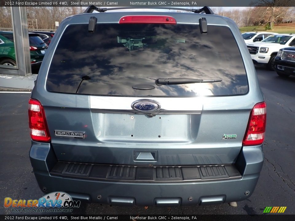 2012 Ford Escape Limited V6 4WD Steel Blue Metallic / Camel Photo #10