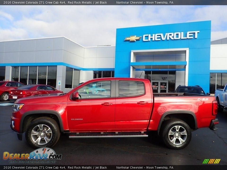 2016 Chevrolet Colorado Z71 Crew Cab 4x4 Red Rock Metallic / Jet Black Photo #3