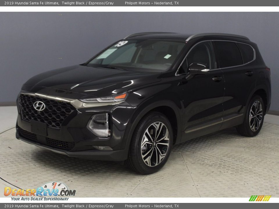 2019 Hyundai Santa Fe Ultimate Twilight Black / Espresso/Gray Photo #4