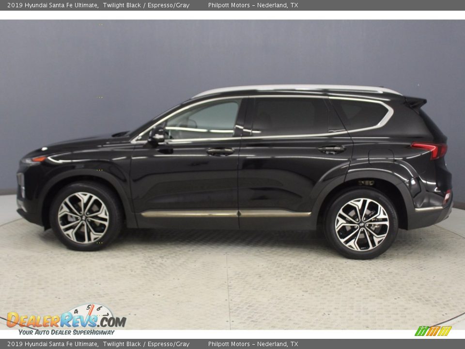 2019 Hyundai Santa Fe Ultimate Twilight Black / Espresso/Gray Photo #5