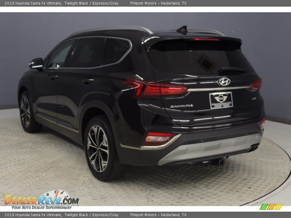 2019 Hyundai Santa Fe Ultimate Twilight Black / Espresso/Gray Photo #6