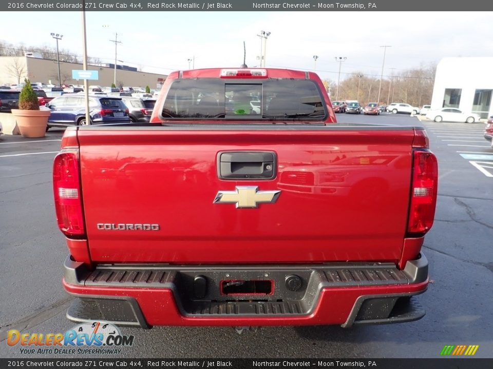 2016 Chevrolet Colorado Z71 Crew Cab 4x4 Red Rock Metallic / Jet Black Photo #6