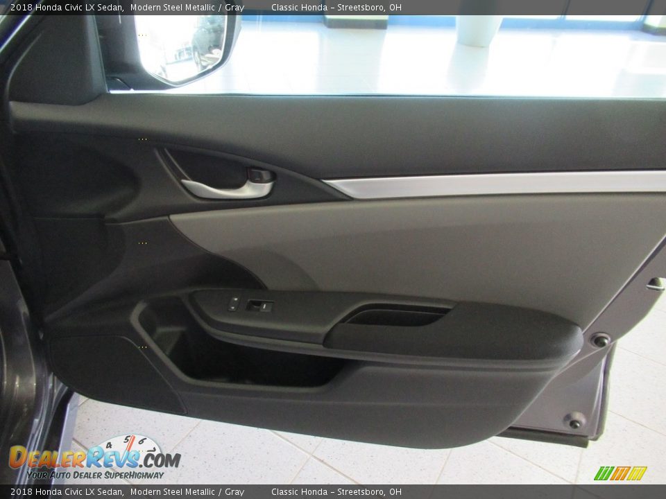 2018 Honda Civic LX Sedan Modern Steel Metallic / Gray Photo #14