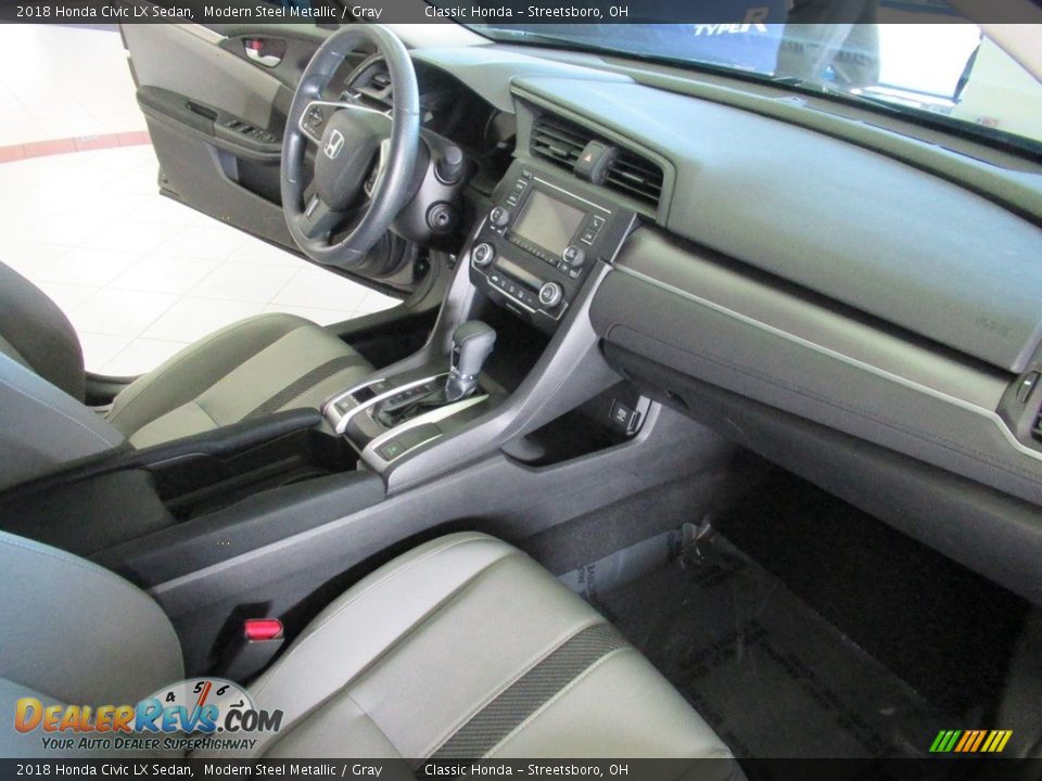 2018 Honda Civic LX Sedan Modern Steel Metallic / Gray Photo #15