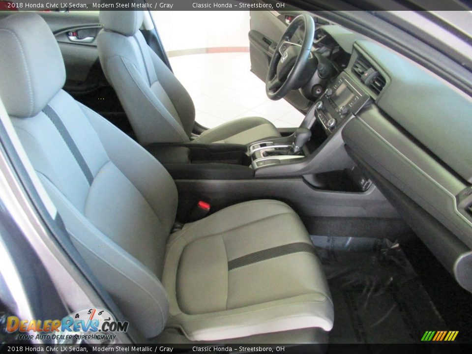 2018 Honda Civic LX Sedan Modern Steel Metallic / Gray Photo #16