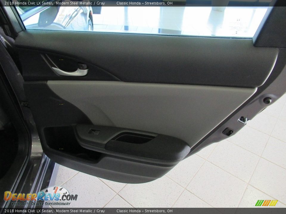 2018 Honda Civic LX Sedan Modern Steel Metallic / Gray Photo #17