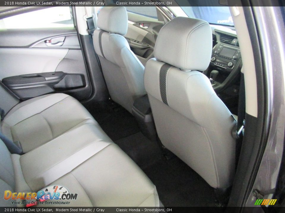2018 Honda Civic LX Sedan Modern Steel Metallic / Gray Photo #18