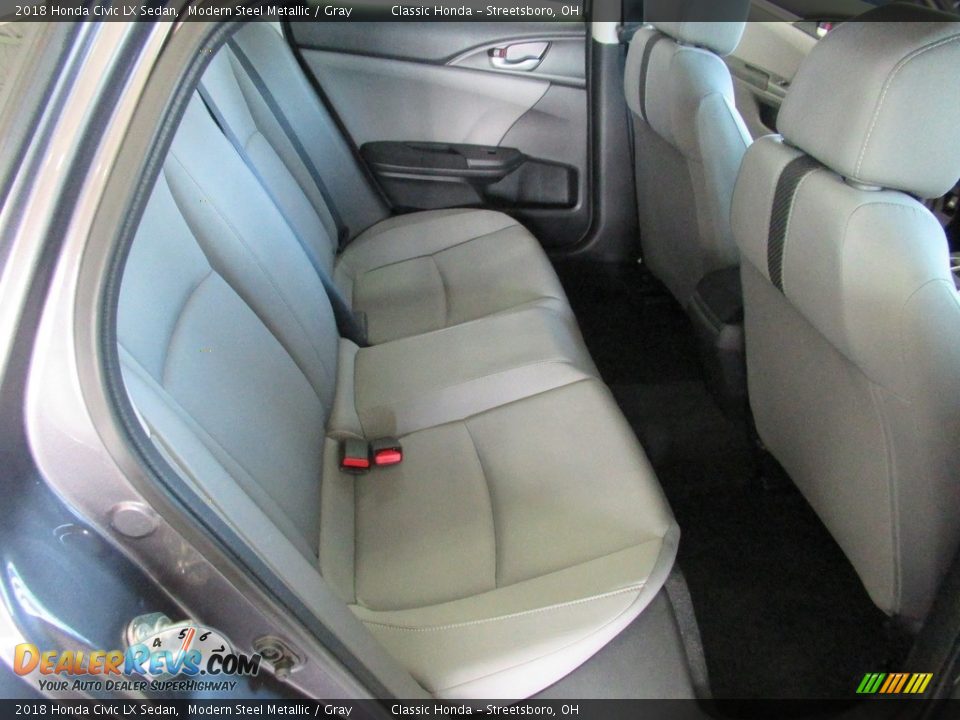 2018 Honda Civic LX Sedan Modern Steel Metallic / Gray Photo #19
