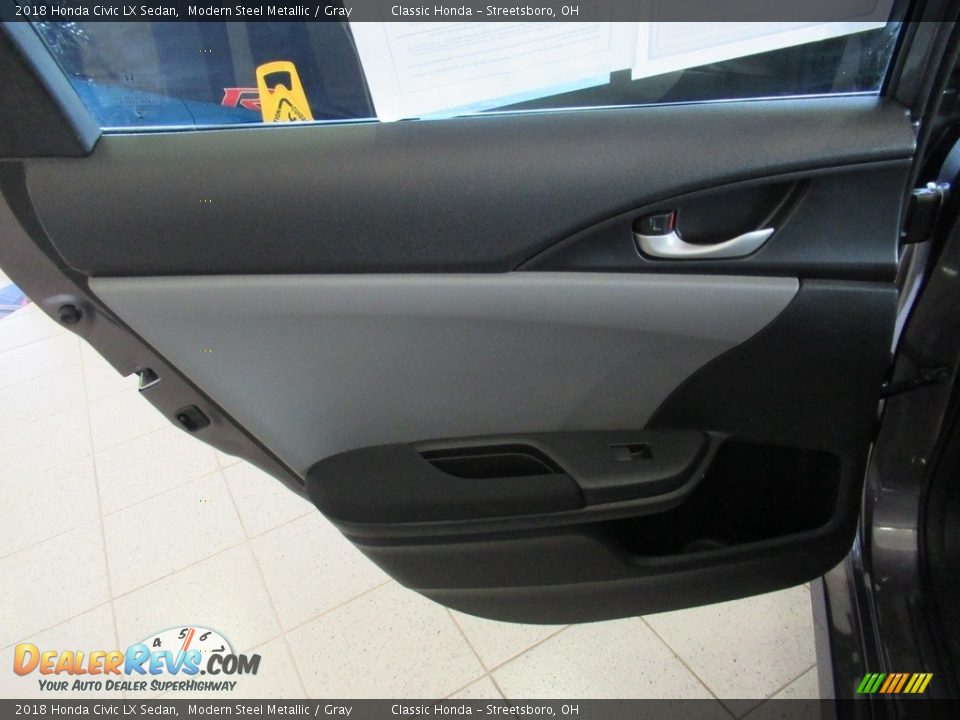 2018 Honda Civic LX Sedan Modern Steel Metallic / Gray Photo #22