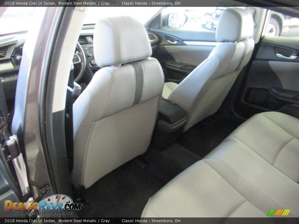 2018 Honda Civic LX Sedan Modern Steel Metallic / Gray Photo #23