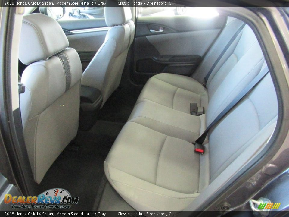 2018 Honda Civic LX Sedan Modern Steel Metallic / Gray Photo #24