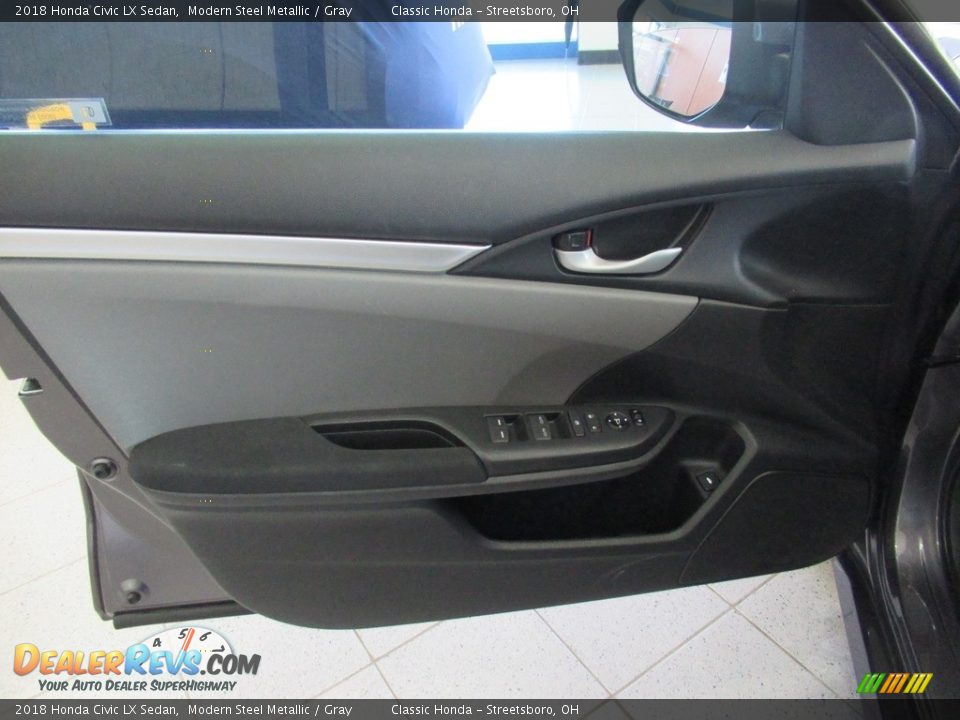 2018 Honda Civic LX Sedan Modern Steel Metallic / Gray Photo #25