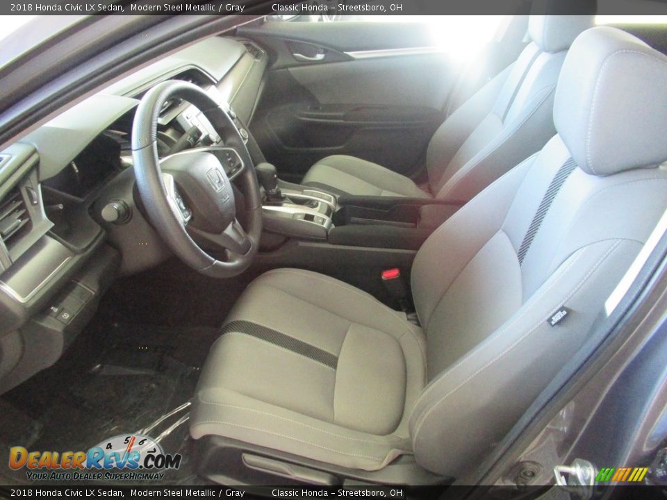 2018 Honda Civic LX Sedan Modern Steel Metallic / Gray Photo #27