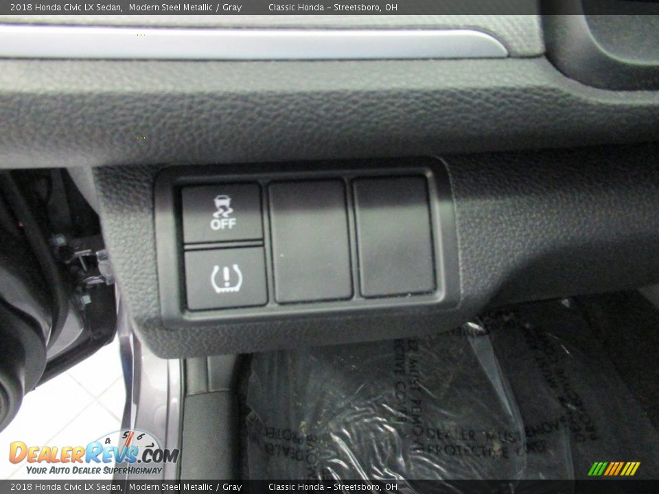 2018 Honda Civic LX Sedan Modern Steel Metallic / Gray Photo #28