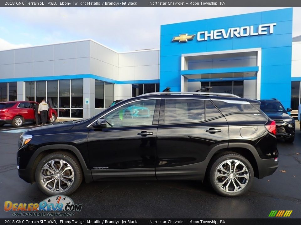 2018 GMC Terrain SLT AWD Ebony Twilight Metallic / Brandy/­Jet Black Photo #3