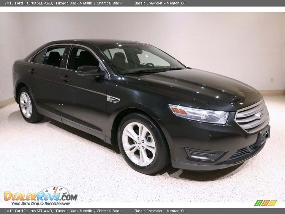 2013 Ford Taurus SEL AWD Tuxedo Black Metallic / Charcoal Black Photo #1