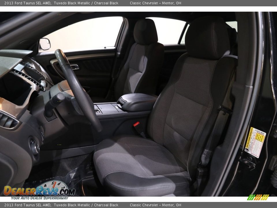2013 Ford Taurus SEL AWD Tuxedo Black Metallic / Charcoal Black Photo #6