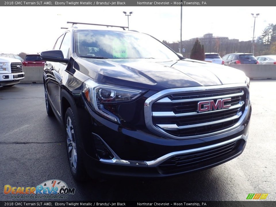 2018 GMC Terrain SLT AWD Ebony Twilight Metallic / Brandy/­Jet Black Photo #12