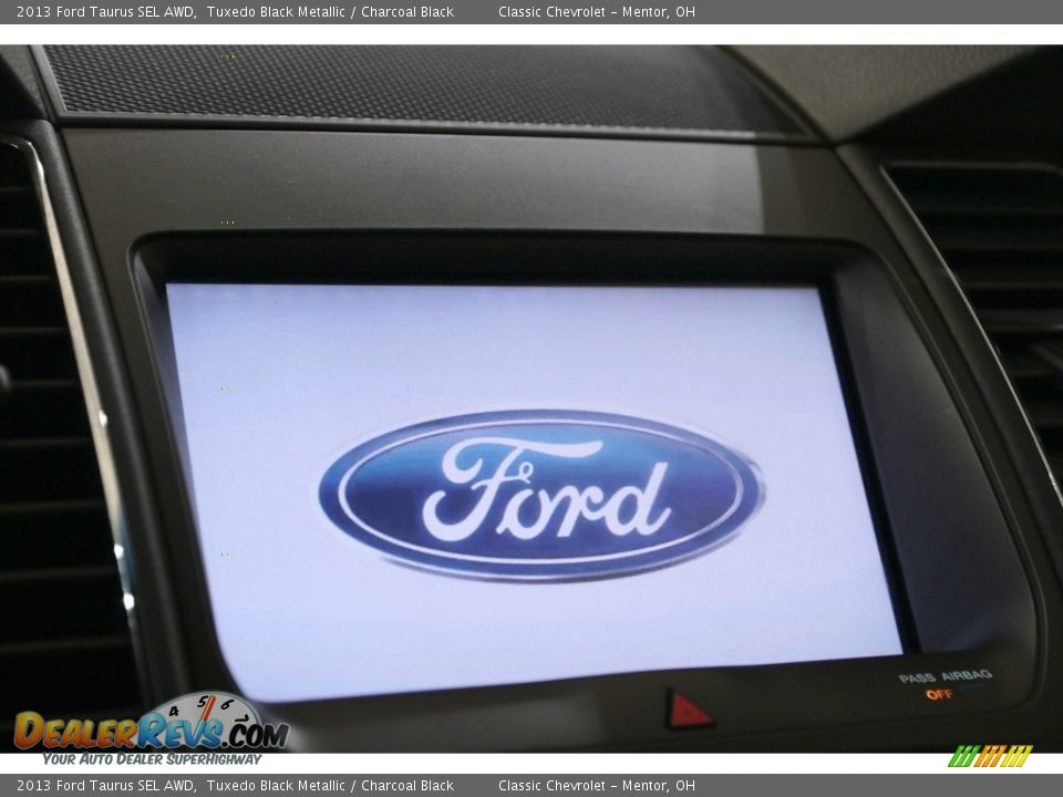 2013 Ford Taurus SEL AWD Tuxedo Black Metallic / Charcoal Black Photo #10