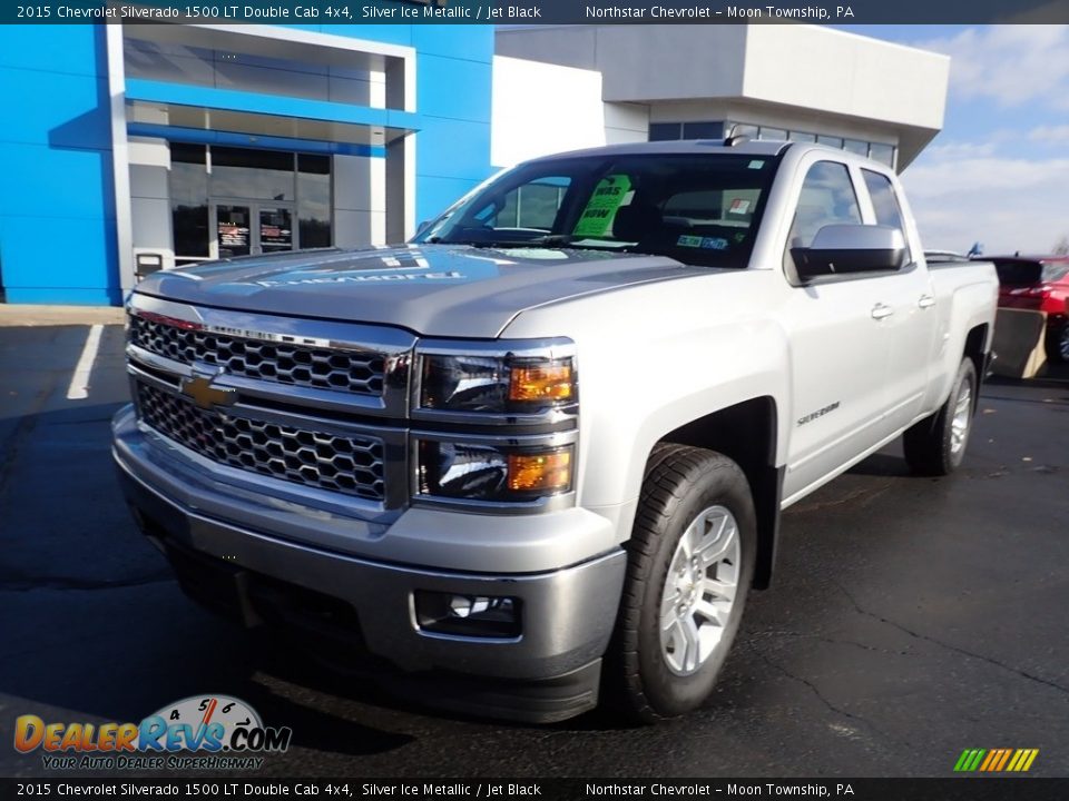 2015 Chevrolet Silverado 1500 LT Double Cab 4x4 Silver Ice Metallic / Jet Black Photo #2