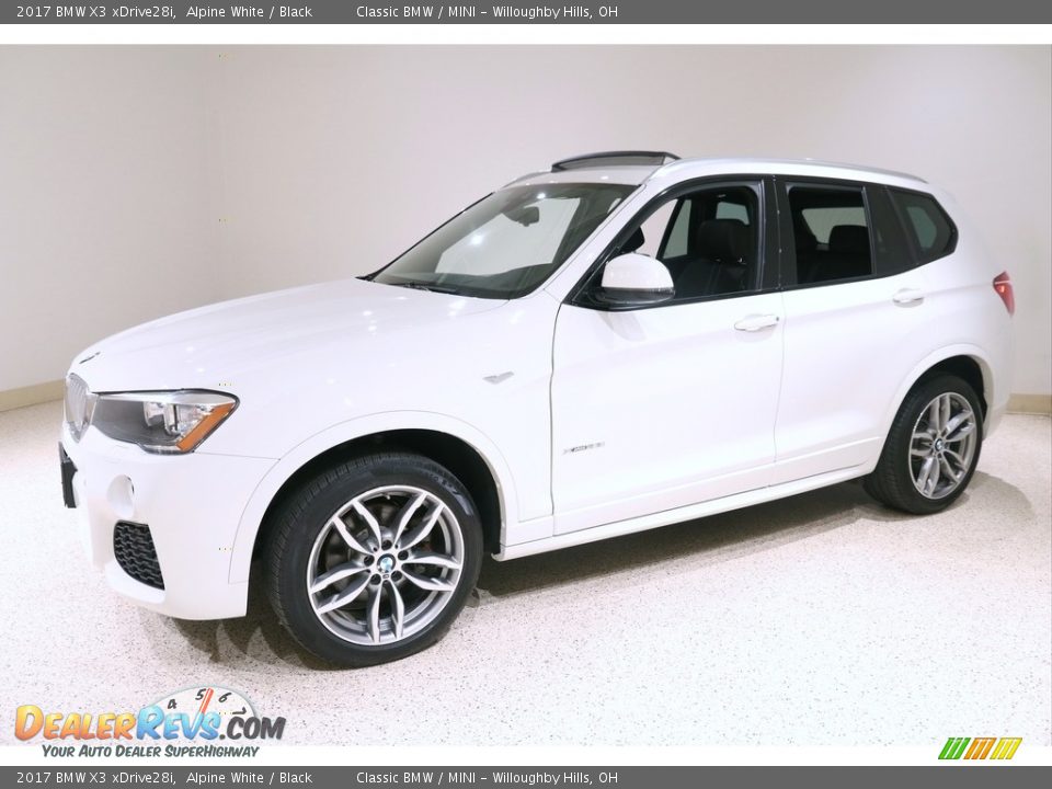 2017 BMW X3 xDrive28i Alpine White / Black Photo #3