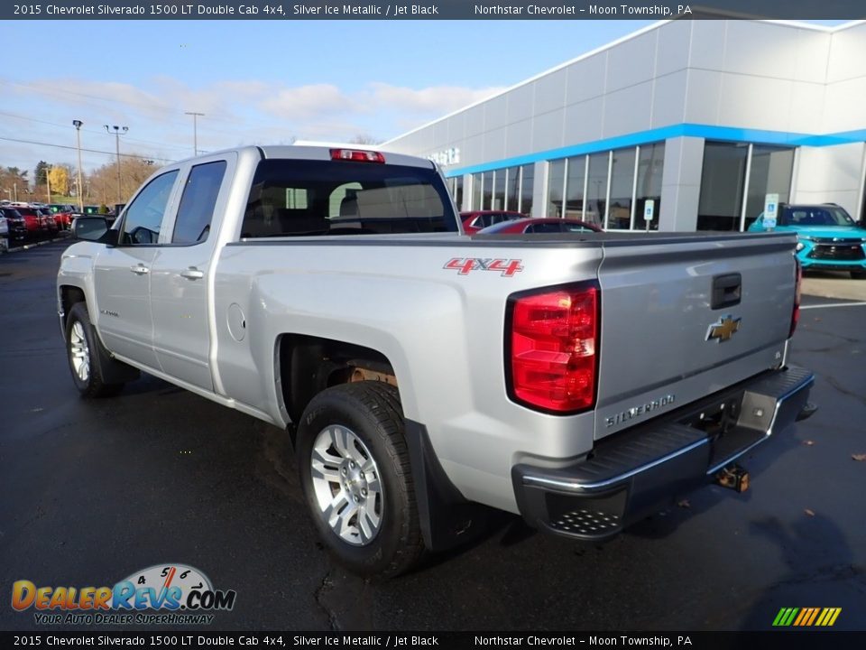 2015 Chevrolet Silverado 1500 LT Double Cab 4x4 Silver Ice Metallic / Jet Black Photo #4