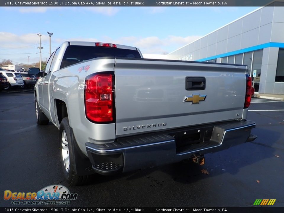 2015 Chevrolet Silverado 1500 LT Double Cab 4x4 Silver Ice Metallic / Jet Black Photo #5