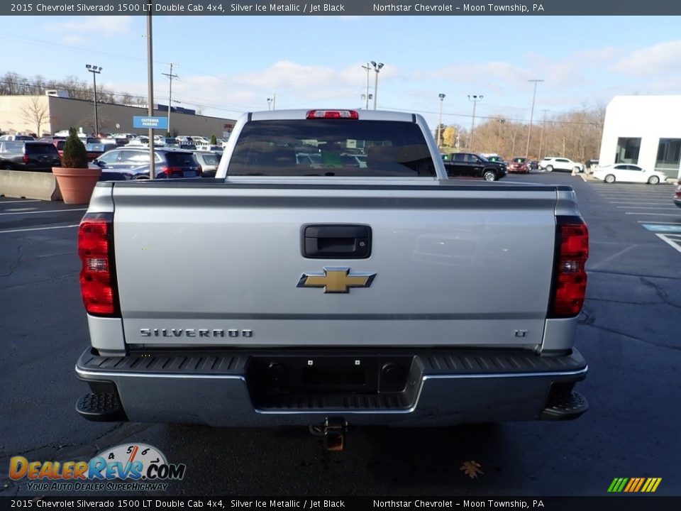 2015 Chevrolet Silverado 1500 LT Double Cab 4x4 Silver Ice Metallic / Jet Black Photo #6