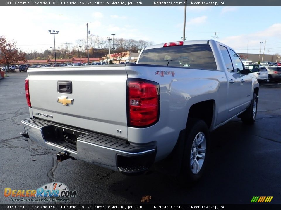 2015 Chevrolet Silverado 1500 LT Double Cab 4x4 Silver Ice Metallic / Jet Black Photo #7