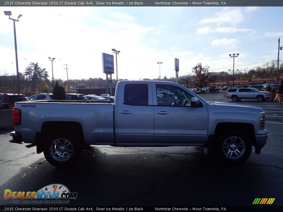 2015 Chevrolet Silverado 1500 LT Double Cab 4x4 Silver Ice Metallic / Jet Black Photo #9