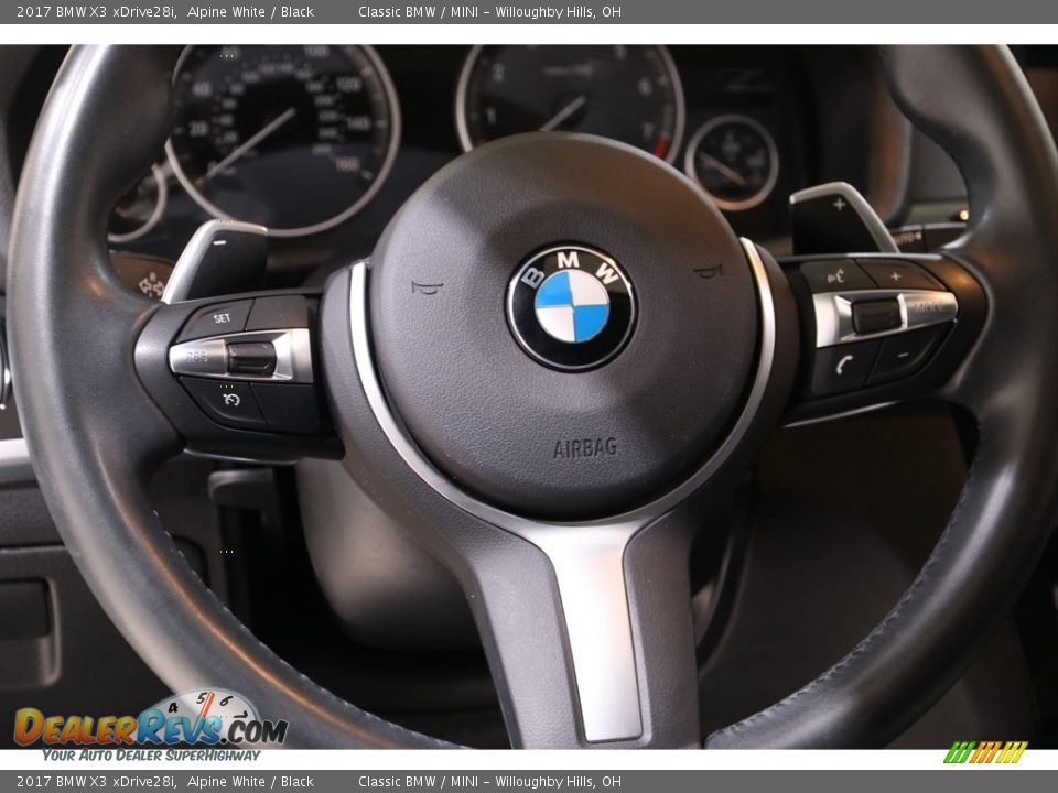 2017 BMW X3 xDrive28i Alpine White / Black Photo #11