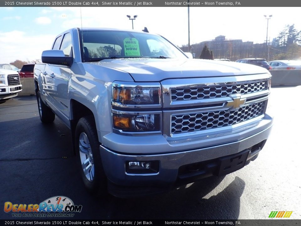 2015 Chevrolet Silverado 1500 LT Double Cab 4x4 Silver Ice Metallic / Jet Black Photo #11