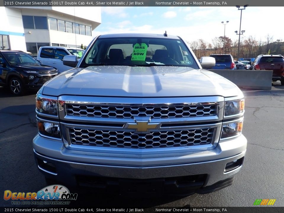 2015 Chevrolet Silverado 1500 LT Double Cab 4x4 Silver Ice Metallic / Jet Black Photo #12