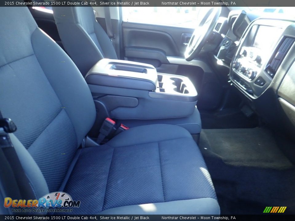 2015 Chevrolet Silverado 1500 LT Double Cab 4x4 Silver Ice Metallic / Jet Black Photo #14