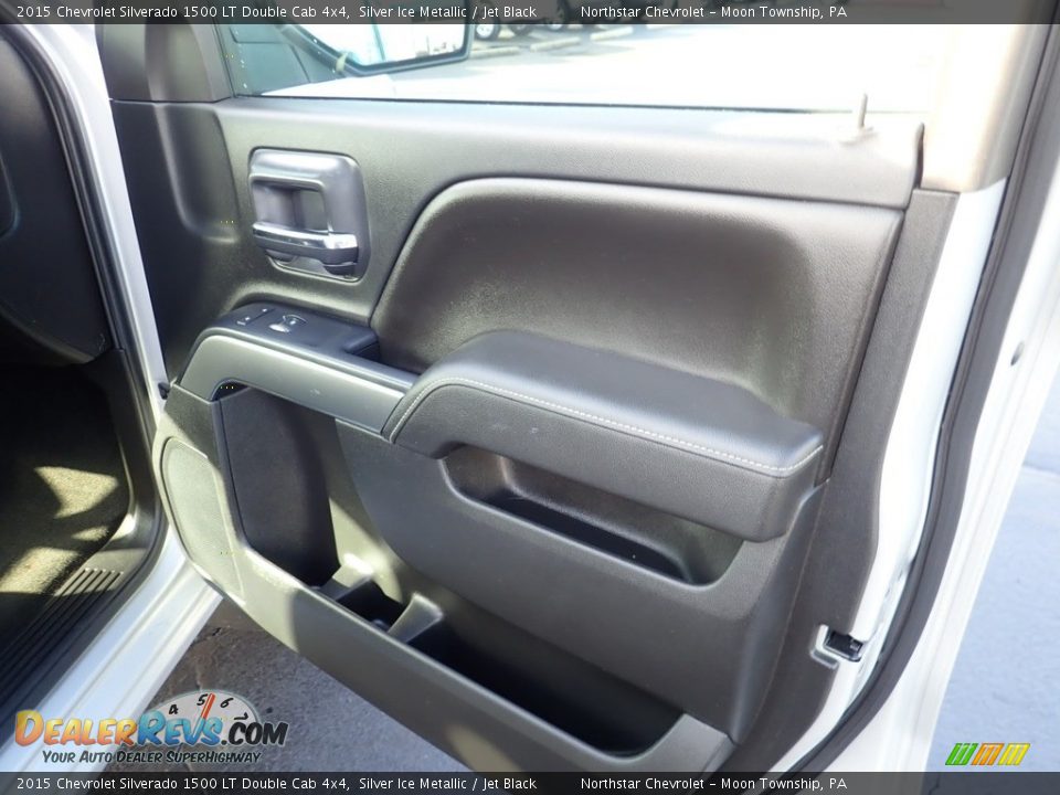 2015 Chevrolet Silverado 1500 LT Double Cab 4x4 Silver Ice Metallic / Jet Black Photo #16