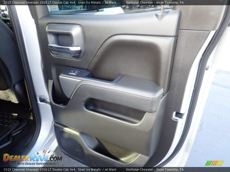 2015 Chevrolet Silverado 1500 LT Double Cab 4x4 Silver Ice Metallic / Jet Black Photo #18