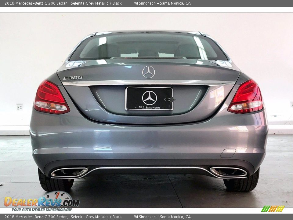 2018 Mercedes-Benz C 300 Sedan Selenite Grey Metallic / Black Photo #3