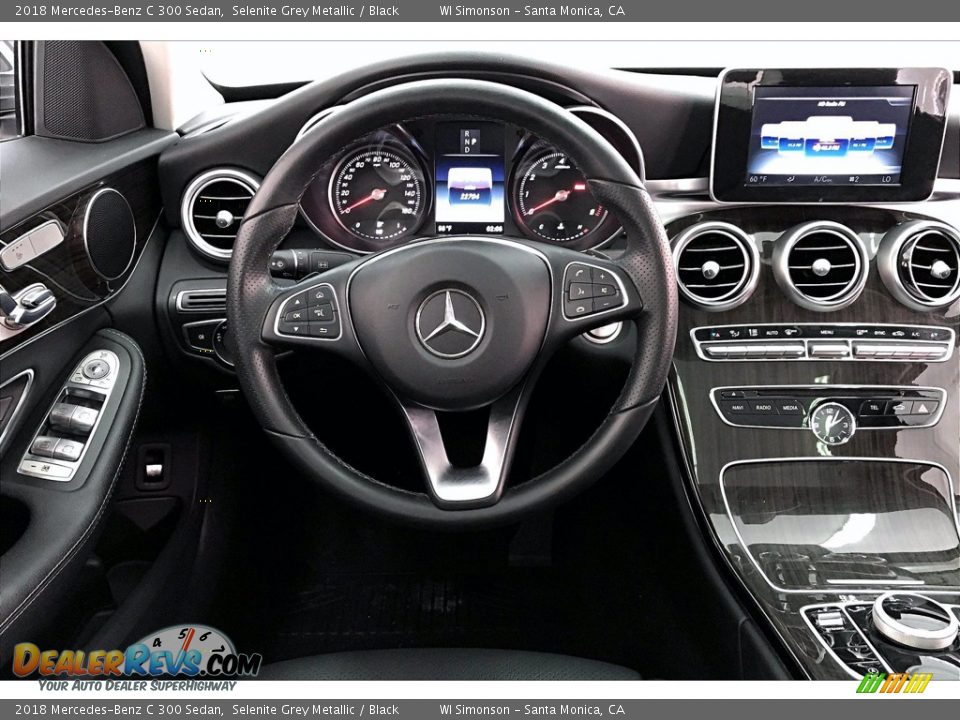 2018 Mercedes-Benz C 300 Sedan Selenite Grey Metallic / Black Photo #4