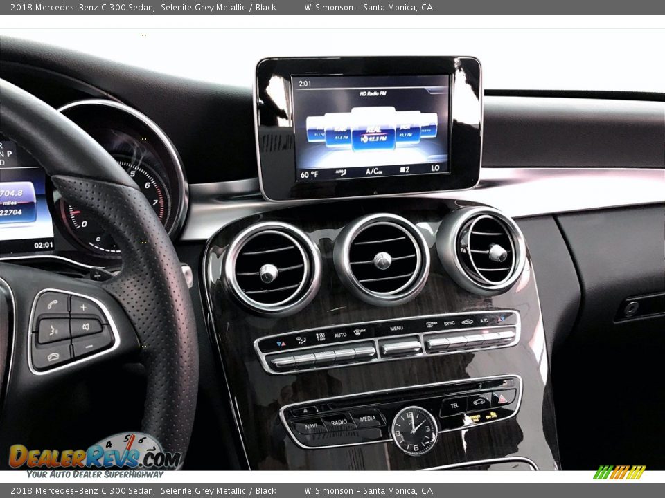 2018 Mercedes-Benz C 300 Sedan Selenite Grey Metallic / Black Photo #5
