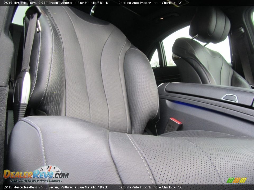 2015 Mercedes-Benz S 550 Sedan Anthracite Blue Metallic / Black Photo #22