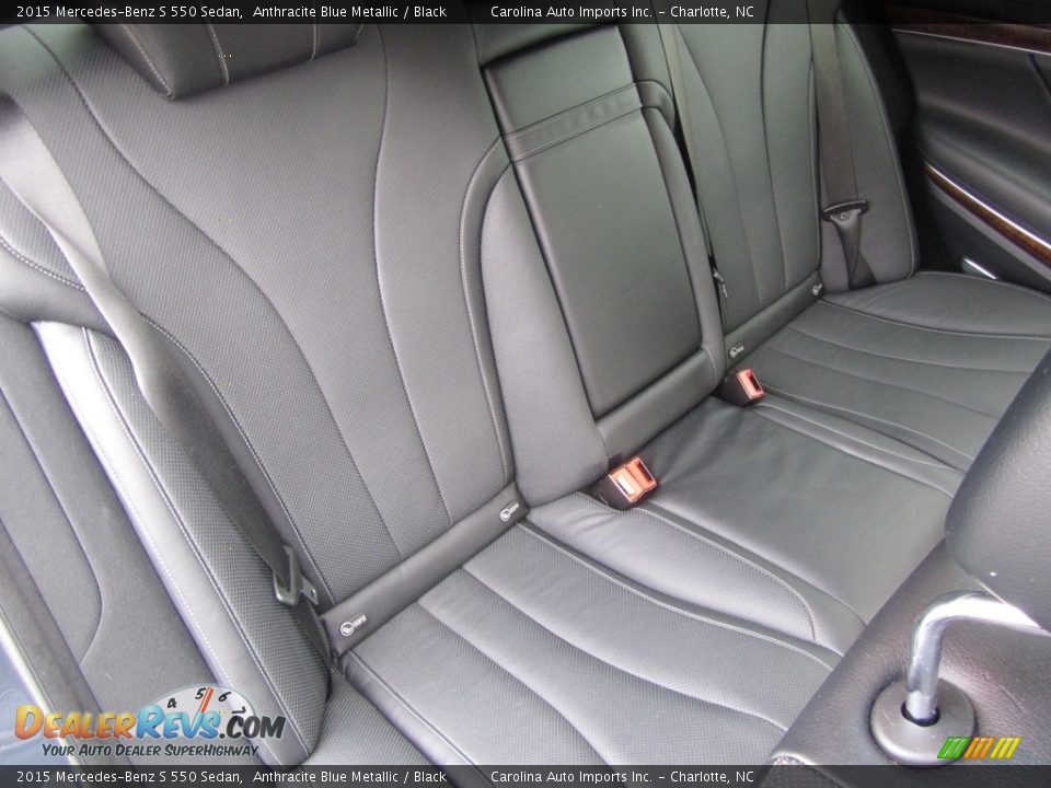 2015 Mercedes-Benz S 550 Sedan Anthracite Blue Metallic / Black Photo #24
