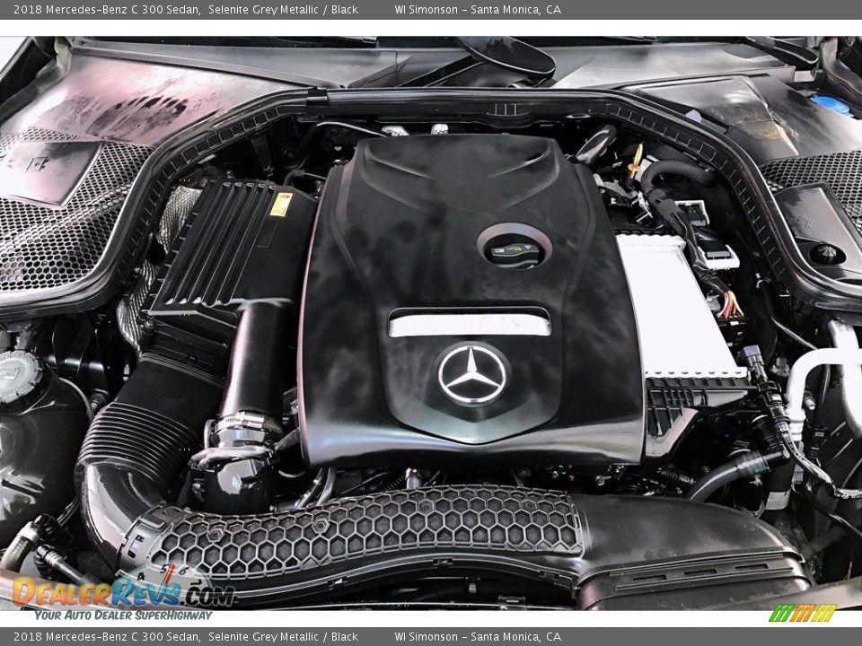2018 Mercedes-Benz C 300 Sedan Selenite Grey Metallic / Black Photo #9