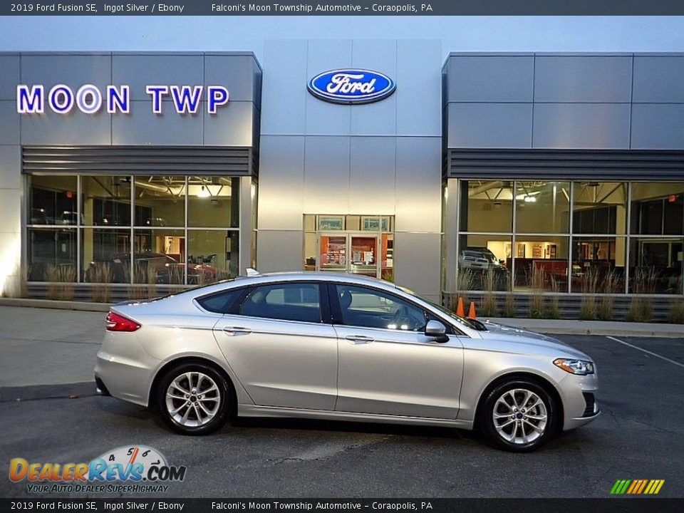 2019 Ford Fusion SE Ingot Silver / Ebony Photo #1