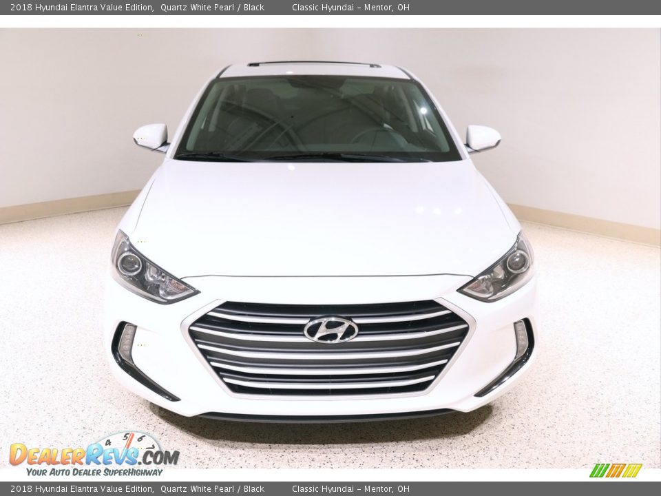 2018 Hyundai Elantra Value Edition Quartz White Pearl / Black Photo #2