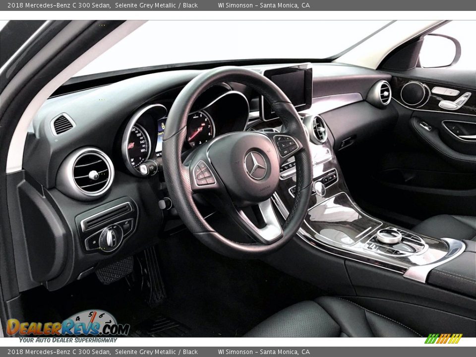2018 Mercedes-Benz C 300 Sedan Selenite Grey Metallic / Black Photo #14